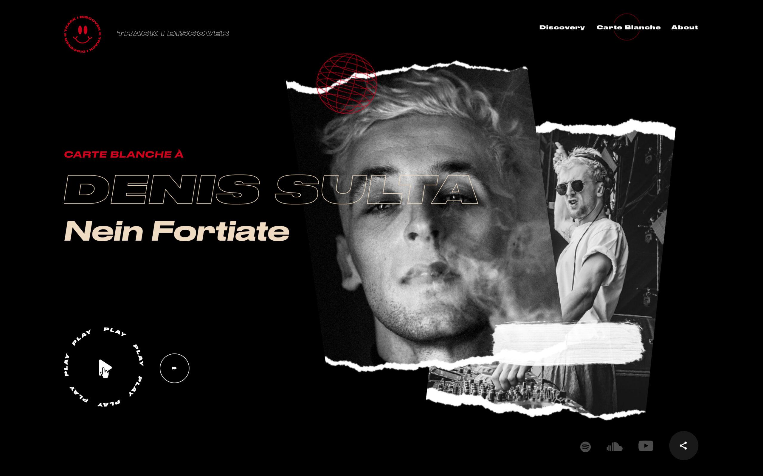 Webdesign site web de chaine de musique